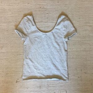 Fitted striped t shirt